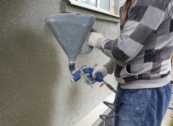Colored Stucco Installation